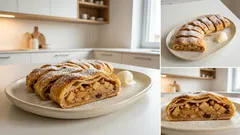 Jablečný štrúdl z domácího těsta: křehký, šťavnatý a s fíglem proti rozmočení