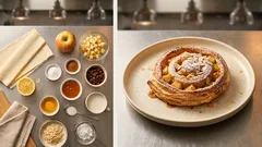 Jableční šneci z listového těsta: rychlý dezert ke kávě i na víkend