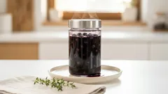 Borůvky ve vlastní šťávě: jednoduché zavařování s minimem cukru