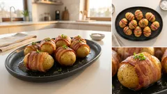 Pečené brambory ve slanině: křupavá příloha, která zmizí jako první