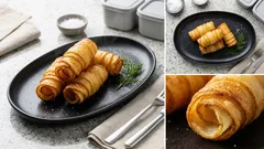 Křupavé bramborové ruličky ze 2 surovin – rychlá příloha i večeře