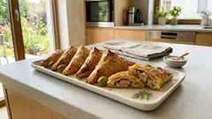 Křupavé tuňákové trojúhelníčky z listového těsta: rychlé pohoštění do trouby