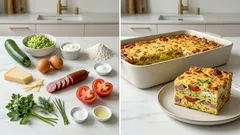 Cuketový kastrol se sýrem: rychlá večeře z jedné mísy se zlatavou kůrkou