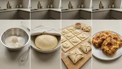 Koláčky s tvarohem a marmeládou: rychlé těsto, křupavá drobenka a hotovo za chvíli