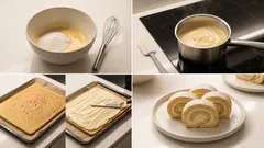 Jemná piškotová roláda s vanilkovým krémem – nadýchaná jako z cukrárny