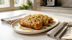 Zapečené chleby na pánvi s kuřecím: křupavé a šťavnaté bez trouby