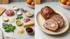 Štěpánská roláda z mletého masa se šunkou a sýrem: šťavnatá a krásně drží tvar