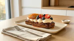 Ovocné řezy z listového těsta s mascarpone: křupavé, krémové a hotové snadno