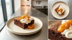 Kakaový koláč na plech s tvarohovým krémem a meruňkami – vláčný i druhý den