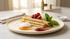 Maďarské palačinky s droždím: nadýchané těsto díky sněhu z bílků