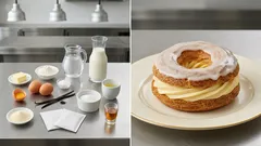 Luxusní věnečky z odpalovaného těsta s vanilkovým krémem – krok za krokem