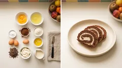 Rychlá kakaová roláda s mascarpone krémem – pečení jen 10–12 minut