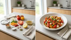 Rajčatový salát s mozzarellou a medovo-citronovou zálivkou – hotový za 10 minut