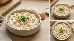 Hermelínová pomazánka se šunkou a vejci – rychlá klasika na chlebíčky