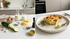 Zapečená cuketa se sýrem a smetanou: krémová večeře z pár surovin