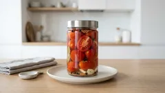 Zavařovaná rajčata ve sladkokyselém nálevu: pevná, voňavá a na zimu jako dělaná