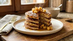 Rychlé jablečné lívance s restovanými jablky: voňavé, šťavnaté a bez kynutí