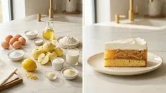 Jablečné řezy s piškotem a smetanovým krémem: drží tvar a skvěle se krájí