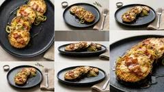 Zapečená lilková kolečka se slaninou a pórkem: křupavá navrch, šťavnatá uvnitř