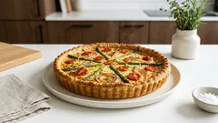 Jarní quiche se zeleným chřestem: křehký koláč, který se vždy povede