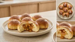 Tvarohové bochánky s jablky a skořicí: vláčné těsto, které nevysychá