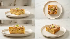 Jablečná buchta s pudinkem na plech: šťavnatá, drží tvar a nepromočí se