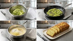 Slaný cuketový chlebíček s bramborem a parmazánem – vláčný i druhý den