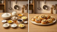 Kynuté máslové koláčky s povidly a drobenkou – vláčné i druhý den