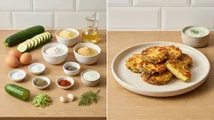 Křupavá cuketa v sýrovém obalu: jednoduchá večeře s koprovým dipem