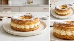 Věneček z listového těsta s vanilkovým mascarpone krémem – vypadá jako z cukrárny