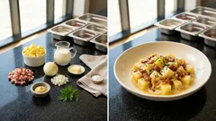 Vídeňské brambory se slaninou: krémová smetanová omáčka, která je krásně obalí