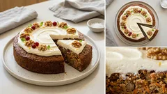 Mrkvovo-ořechový dort s „pribináčkovým“ krémem: vláčný korpus a krém bez vaření