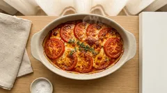 Zapečená rajčata se sýrem a vejci: rychlá večeře z trouby do 30 minut