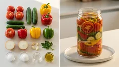 Zeleninový salát na zimu do sklenic: křupavý, šťavnatý a spolehlivý recept